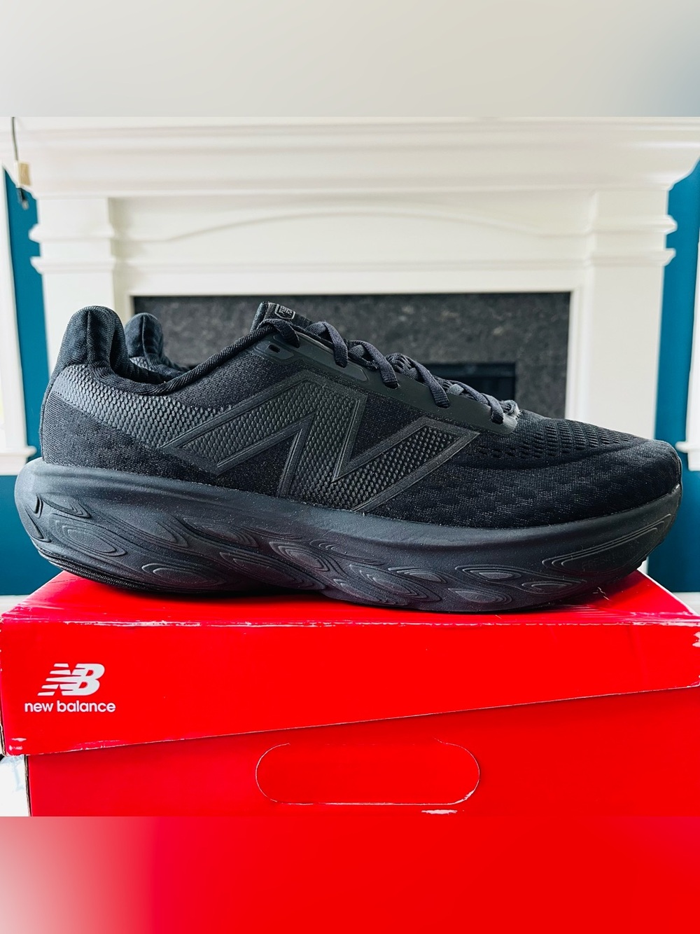 Sz 12.5 New Balance Men's Fresh Foam X 1080v14 Athletic Shoes All Black M1080K14